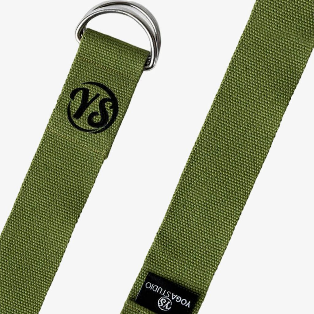 D-Ring Yoga Belt - Green - Image 4