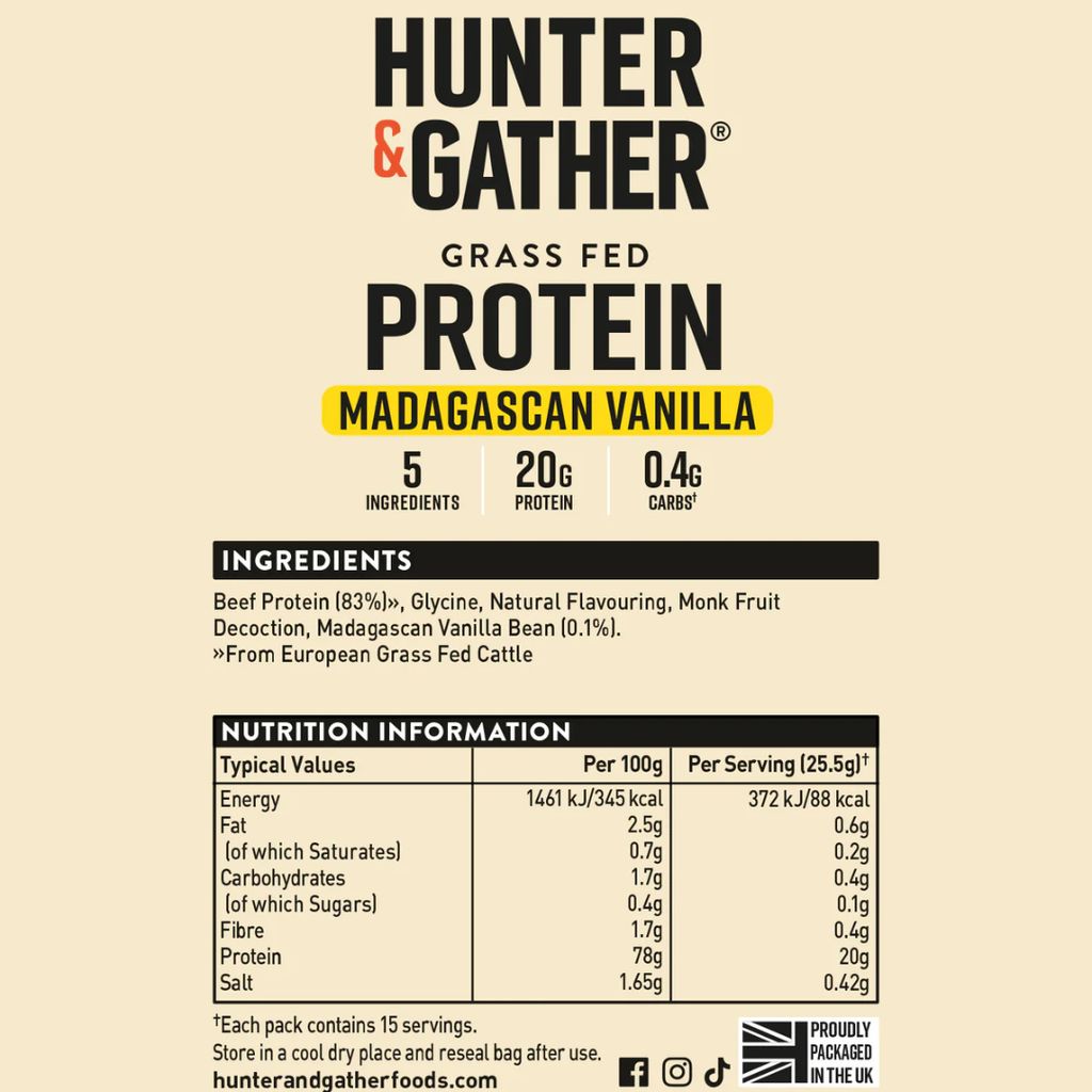 Grass Fed Protein - Madagascan Vanilla - Image 2