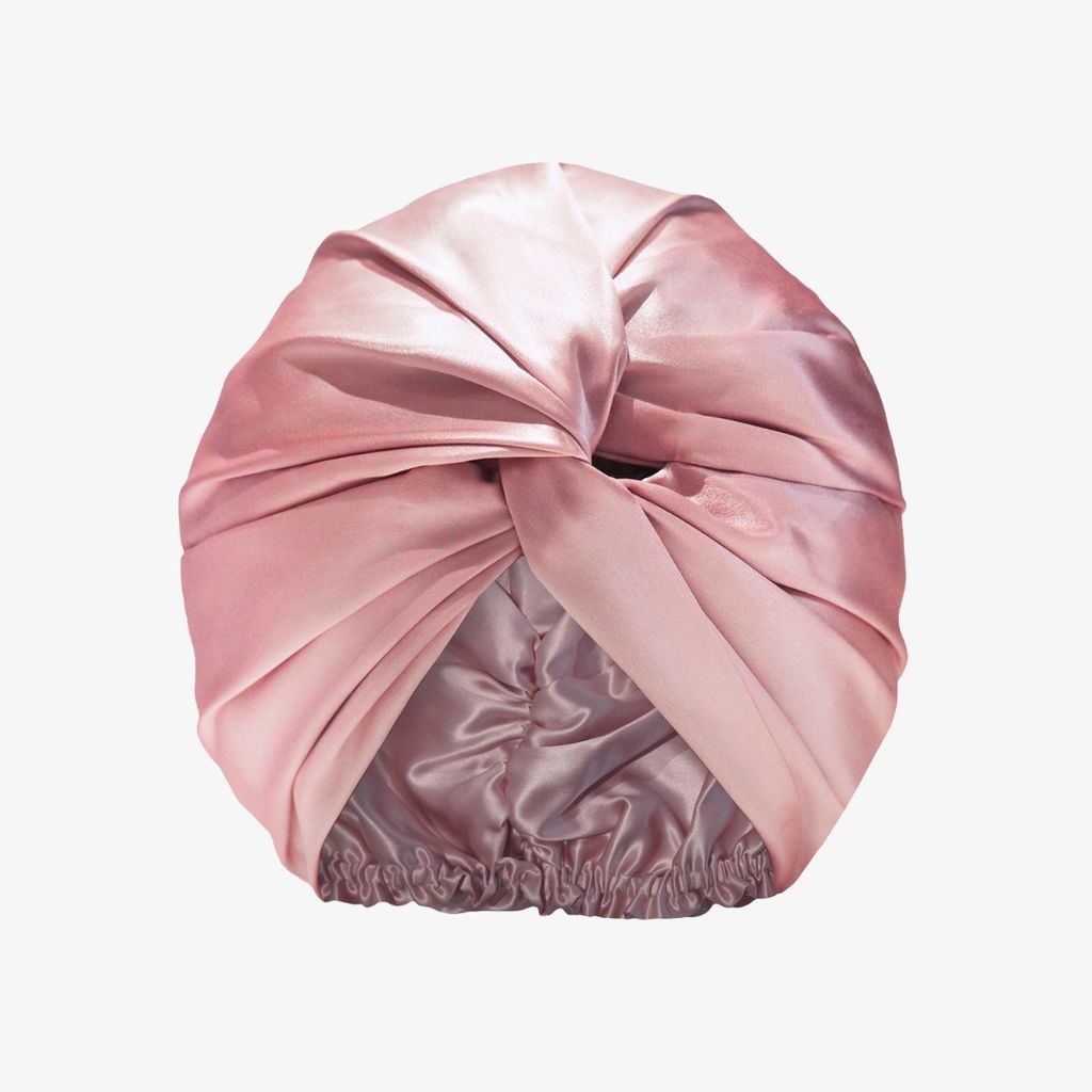Pure Silk Turban - Pink - Image 2