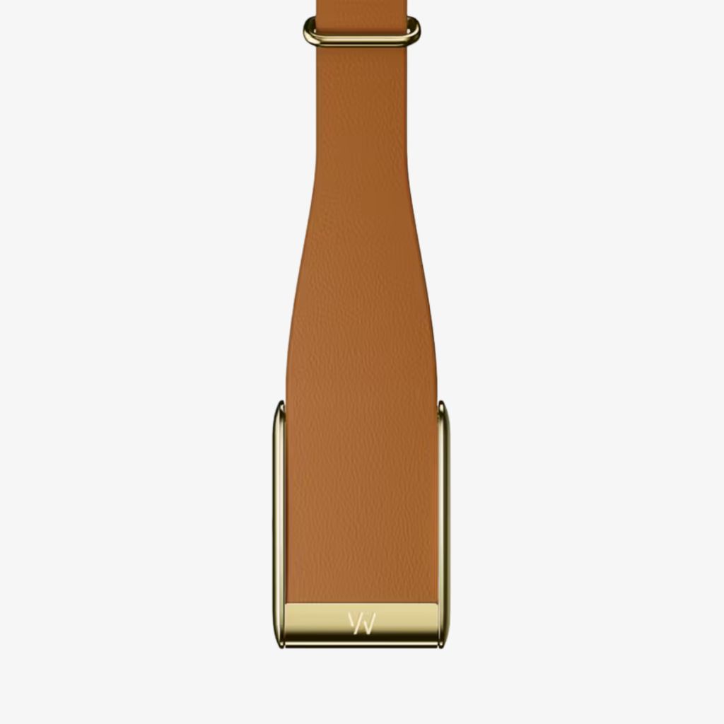 LeatherLuxe Tapered Band - 5.0 - Camel with Gold - Image 5