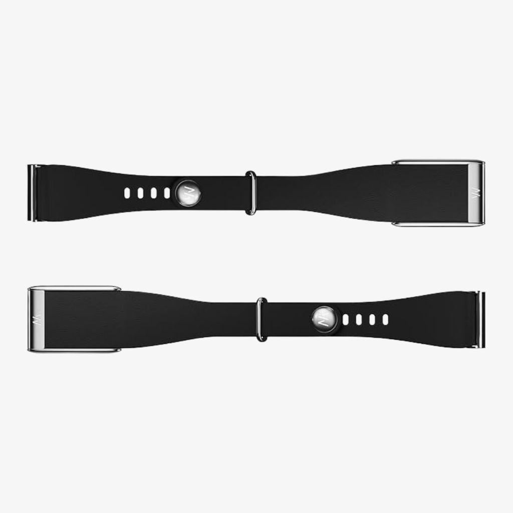 LeatherLuxe Tapered Band -  MG - Black with Titanium - Image 1