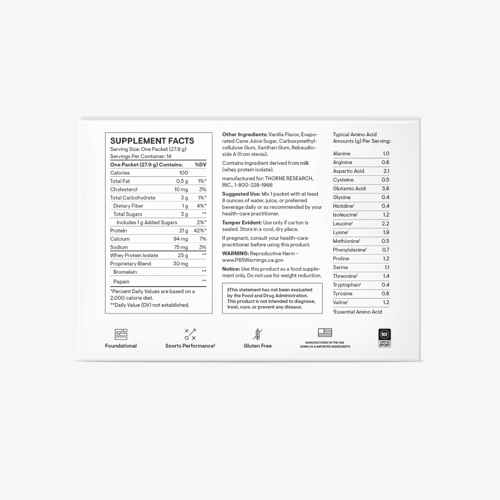 Whey Protein Isolate - Travel Packs - Vanilla - Image 4