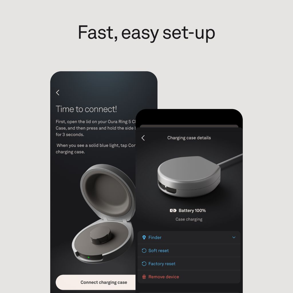Oura Ring 5 Portable Charger - Grey - Image 2