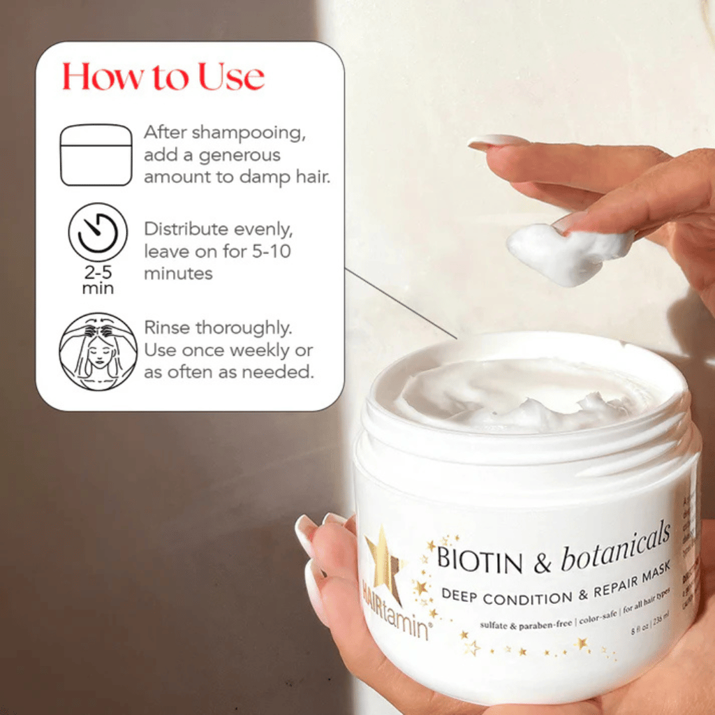 Biotin & Botanicals Deep Condition & Repair Hair Mask - Image 5