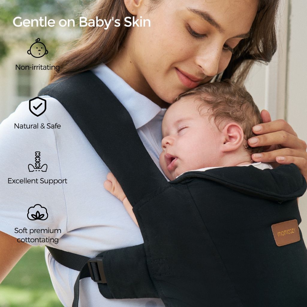 WeeSnug Newborn Carrier - Black - Image 3