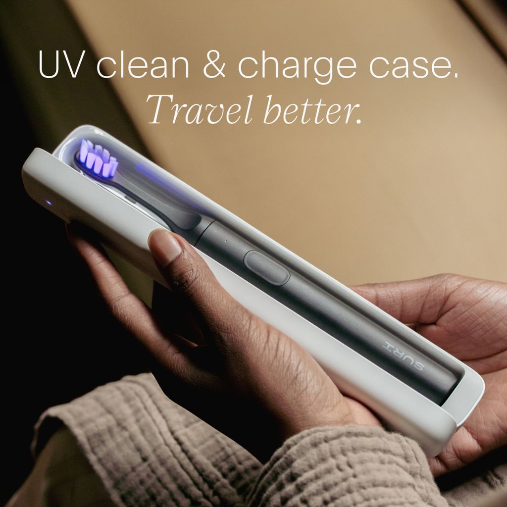 SURI 2.0 Sonic Electric Toothbrush with UV Cleaning Travel Case - Midnight Black - Image 3