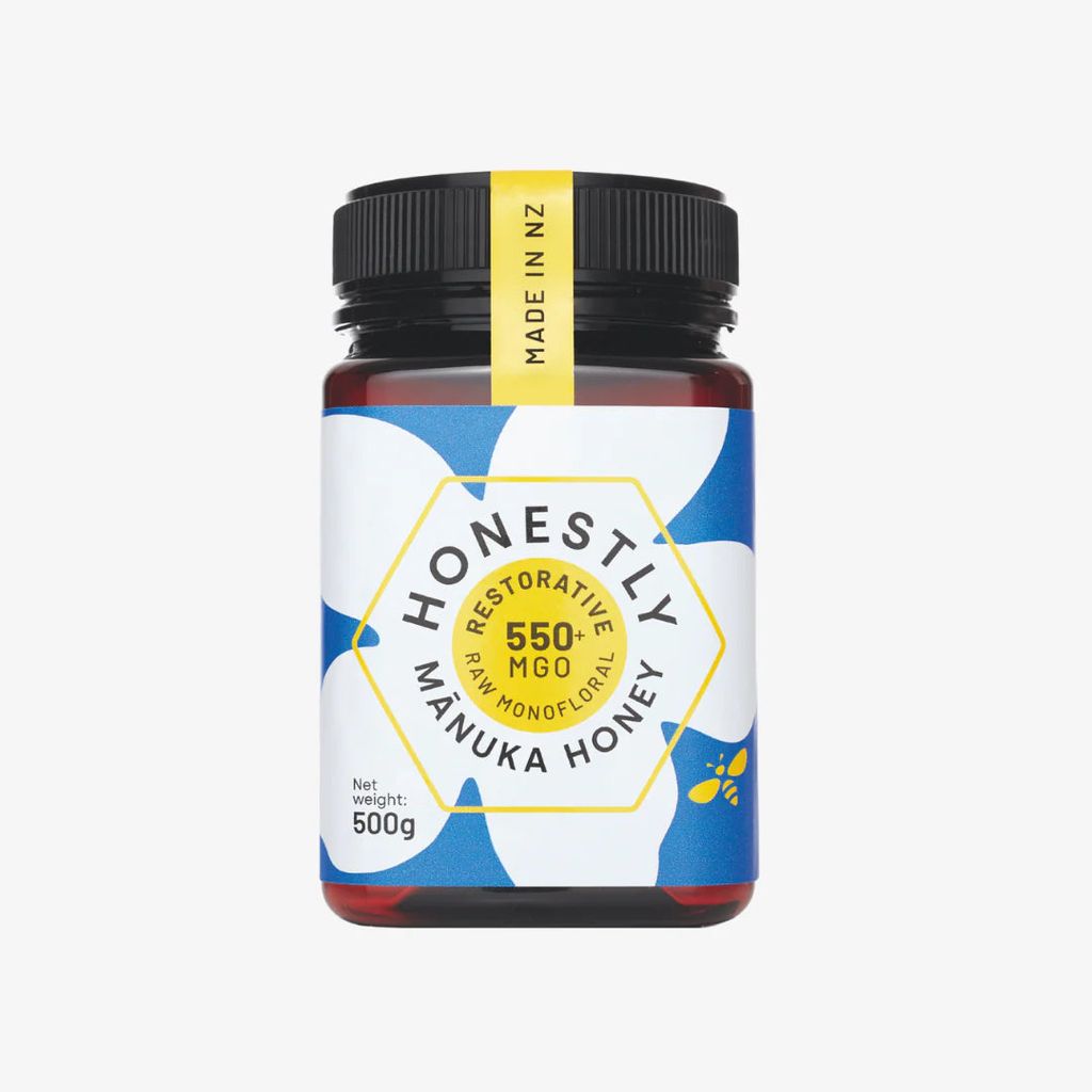 Honestly 550+ MGO Mānuka Honey (Restorative) - 500g - Image 1