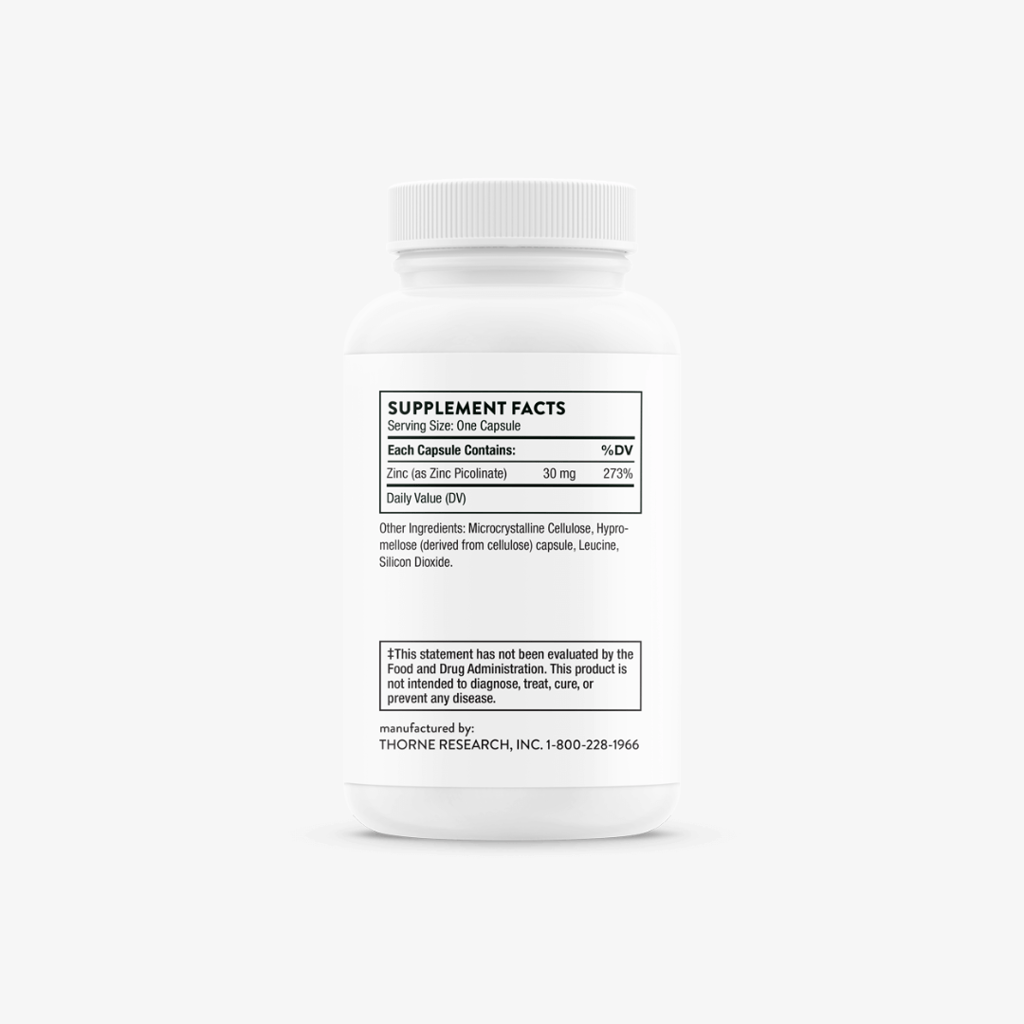 Zinc Picolinate - 30 mg - NSF - Image 3