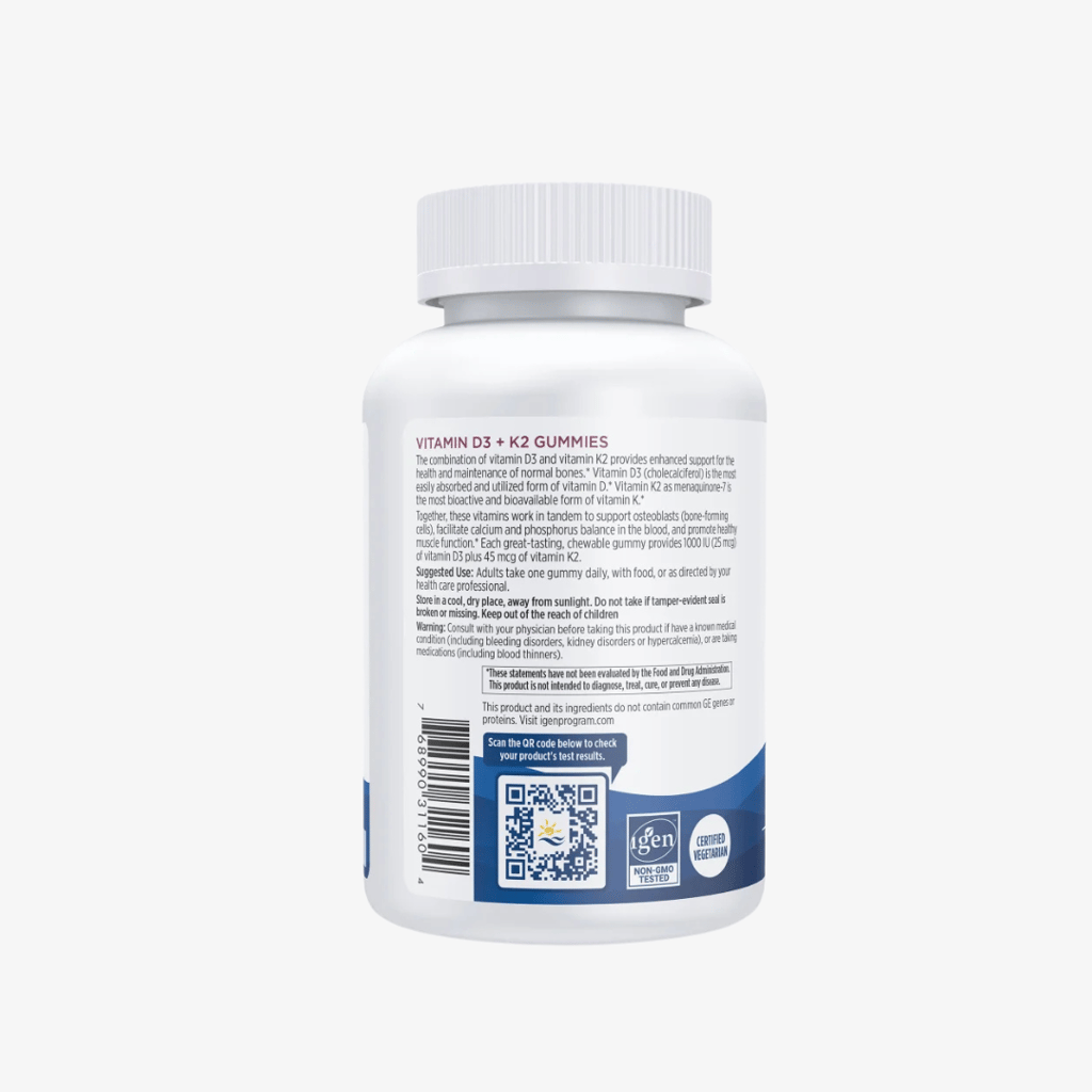 Vitamin D3 + K2 Gummies - Pomegranate - Image 3