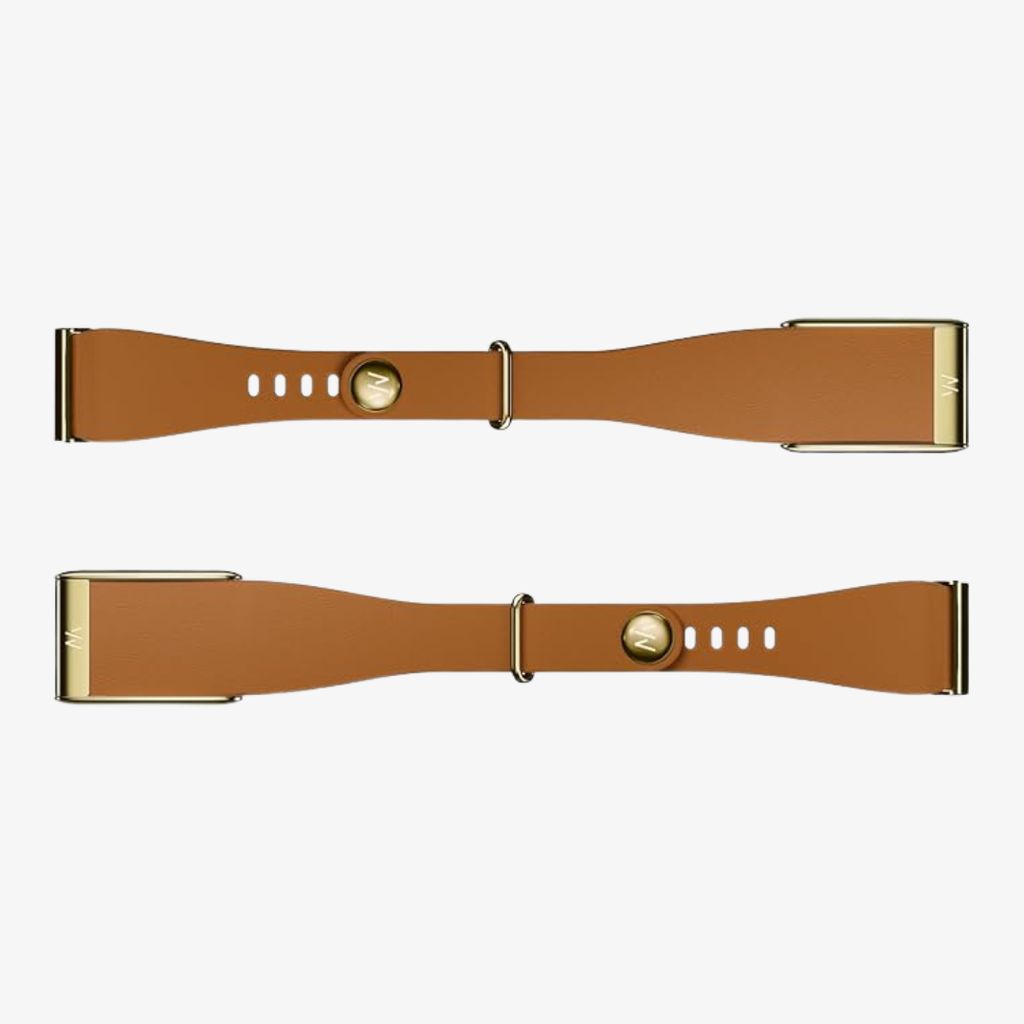 LeatherLuxe Tapered Band - MG - Camel with Gold - Image 1