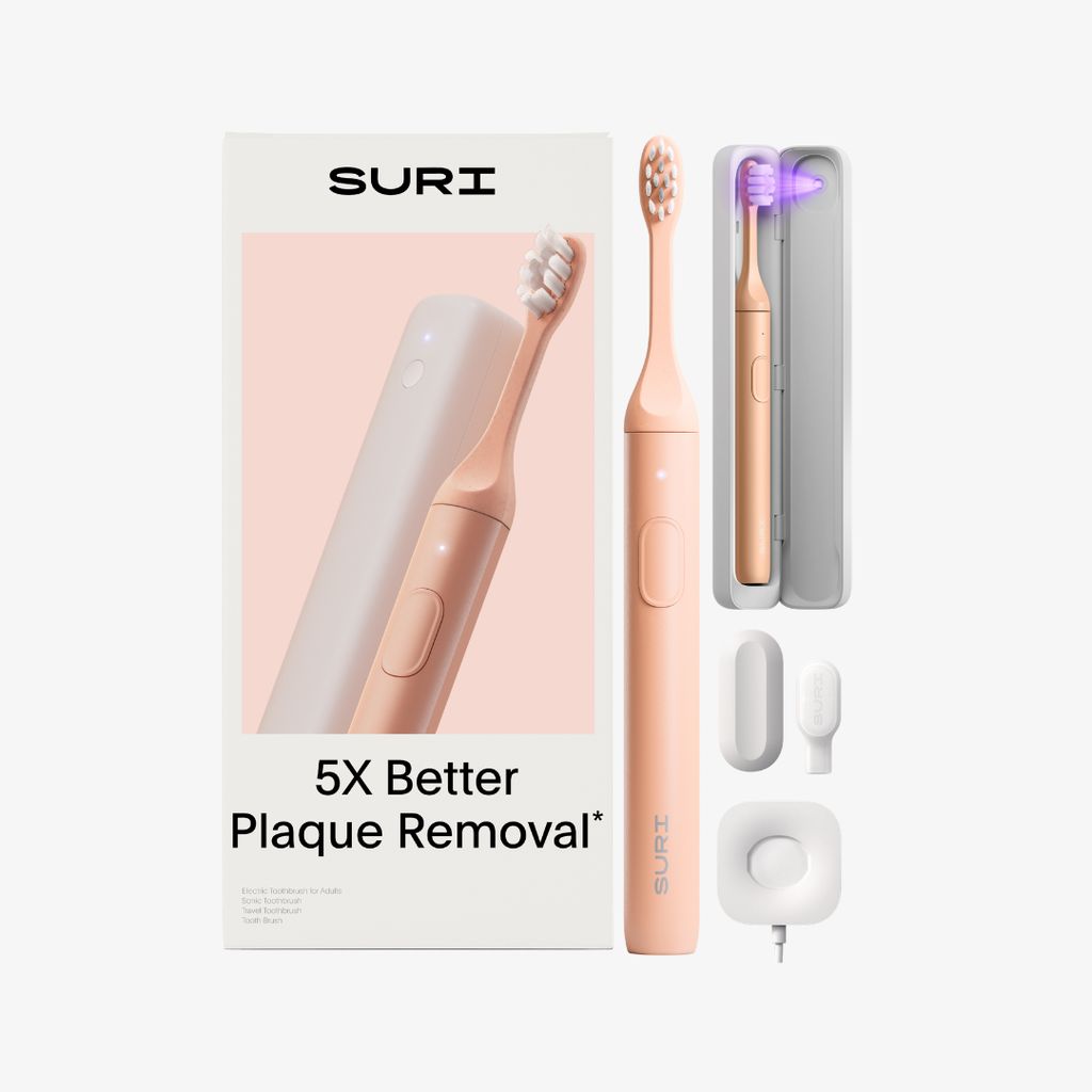 SURI 2.0 Sonic Electric Toothbrush with UV Cleaning Travel Case - Sunset Bloom - Image 1