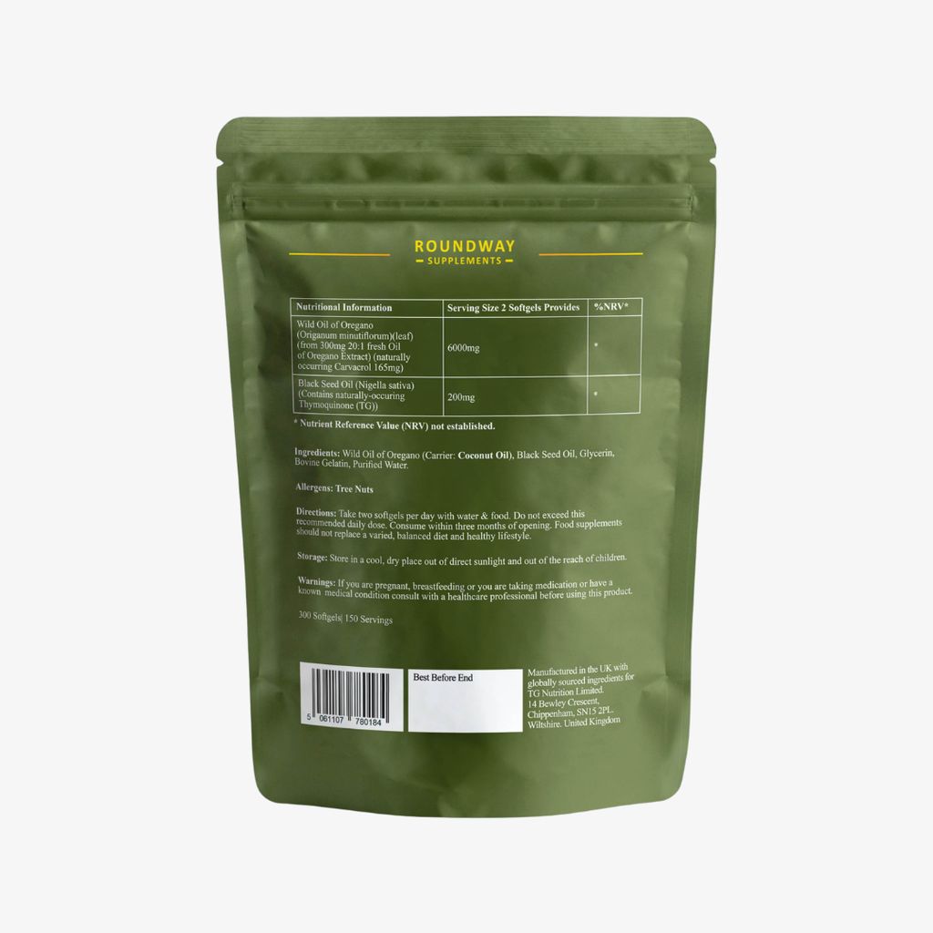 Oregano and Black Seed Oil Softgels - Image 3