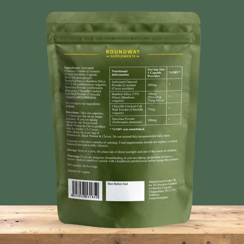 Activated Charcoal, Chlorella, Spirulina Binder - Image 3