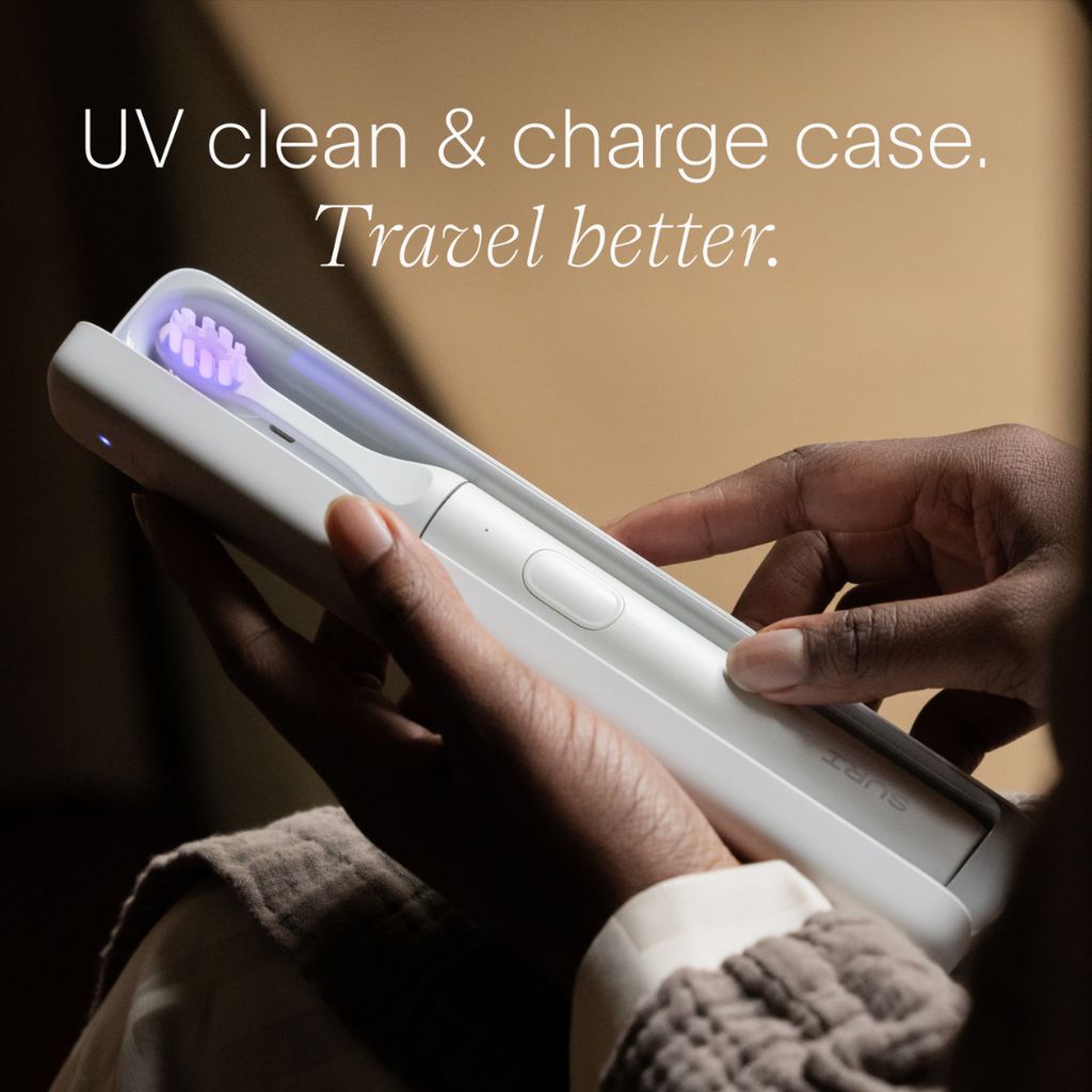 SURI 2.0 Sonic Electric Toothbrush with UV Cleaning Travel Case - Sea Mist - Image 3