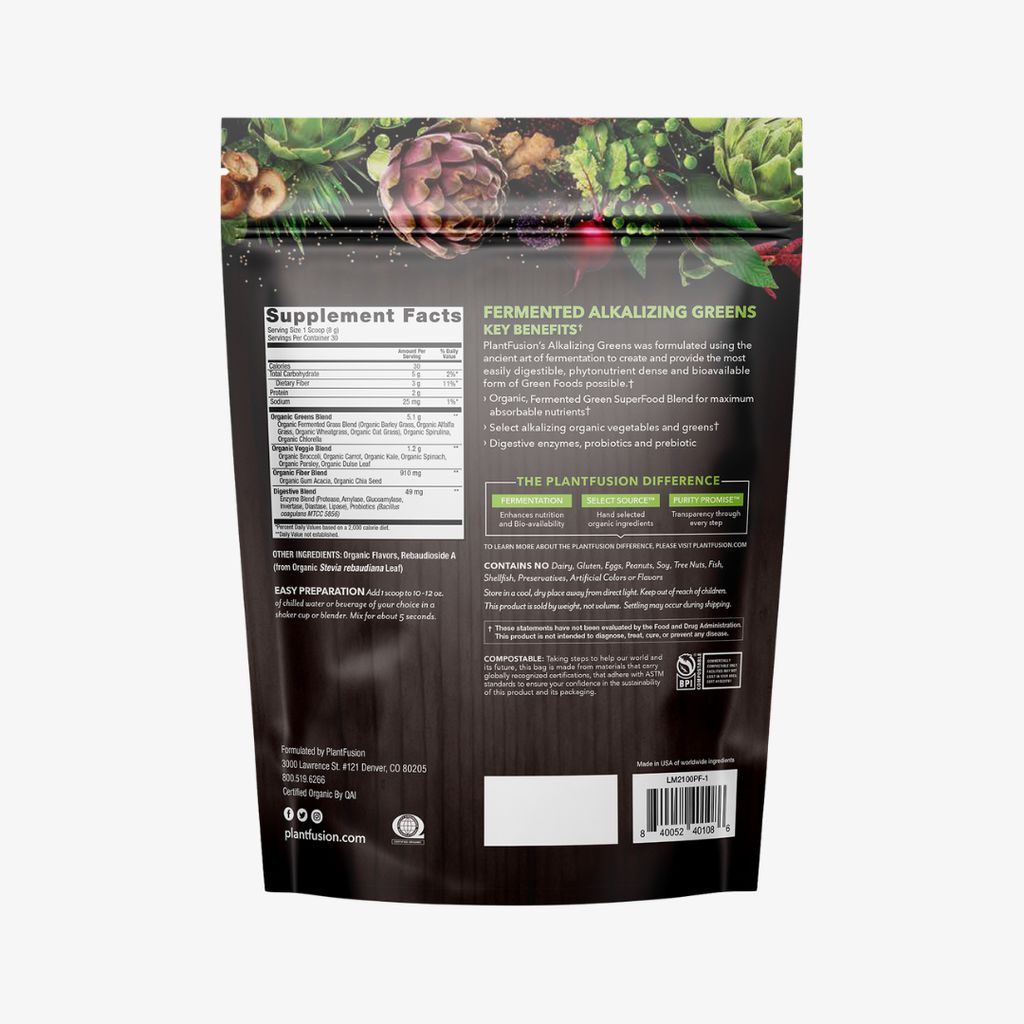 Fermented Alkalizing Greens - COMPOSTABLE BAG - Image 3