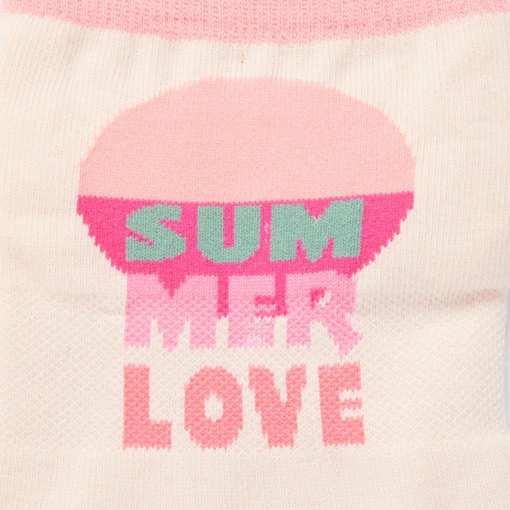 Full Toe Ultra Fine Knit Low Rise Grip Socks - Summer Love - Image 4