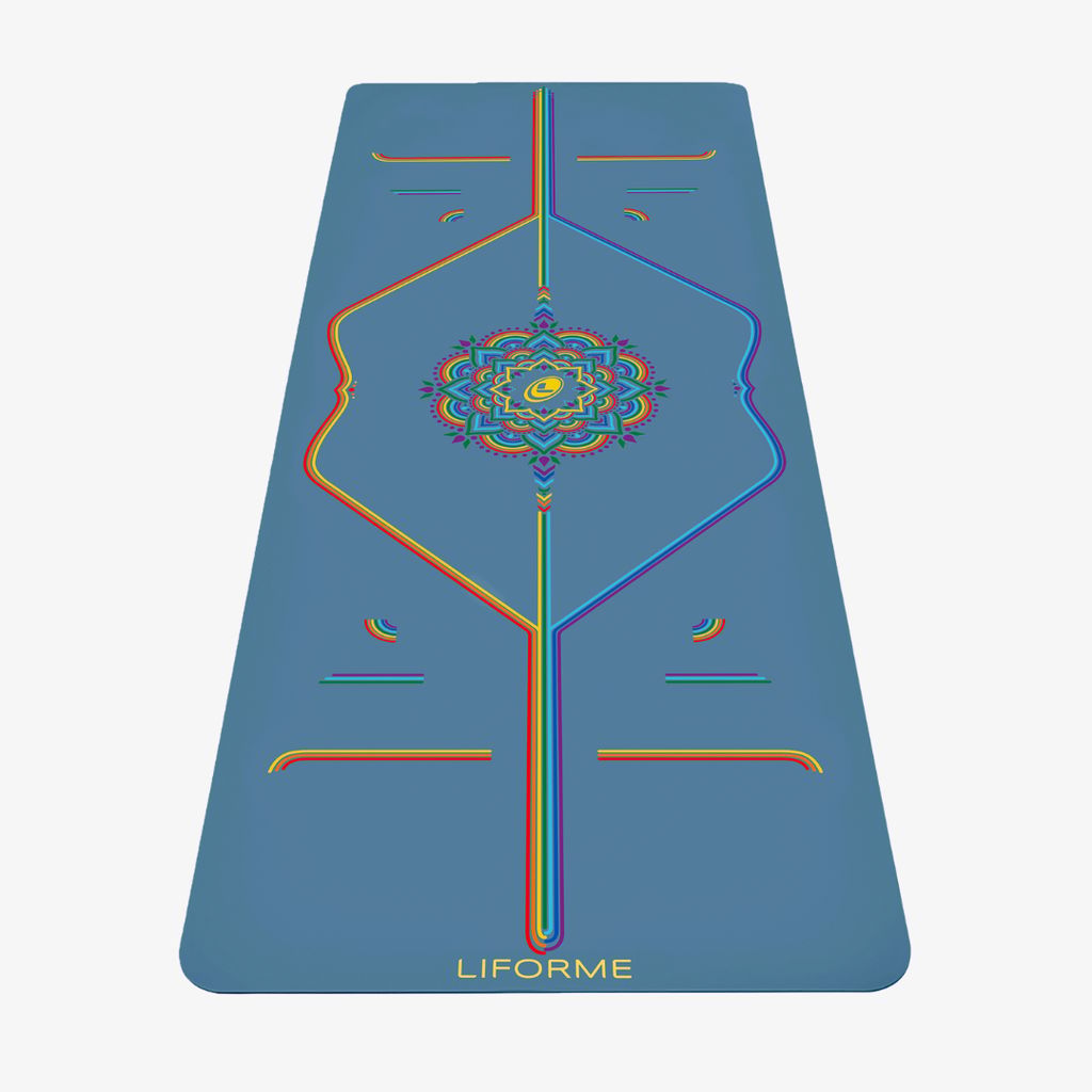 Liforme Rainbow Yoga Mat - Blue Sky - Image 1