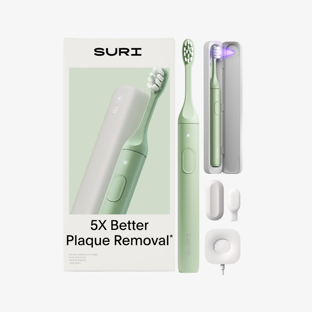 SURI 2.0 Sonic Electric Toothbrush with UV Cleaning Travel Case - Winter Fern - Image 1