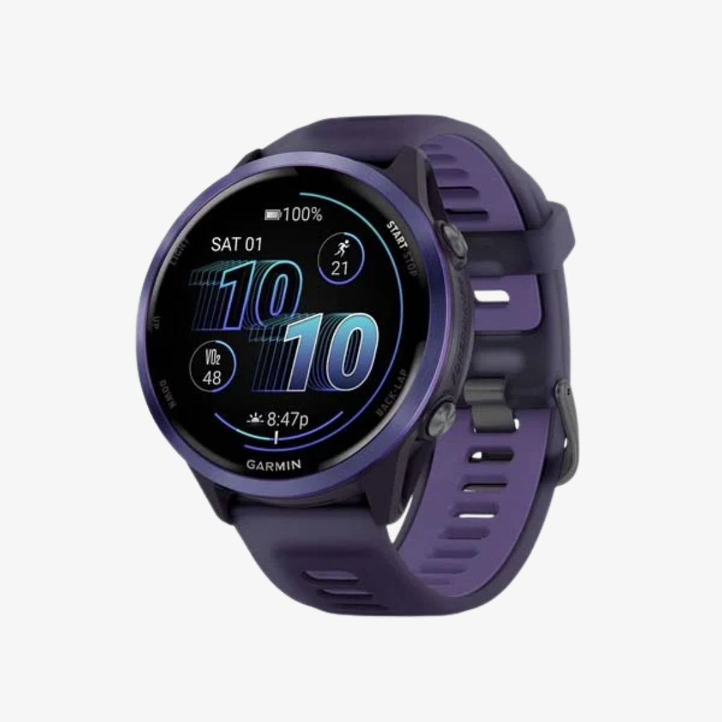 Forerunner® 570 - 47mm - Indigo Aluminium with Translucent Imperial Purple/Indigo Band - Image 1