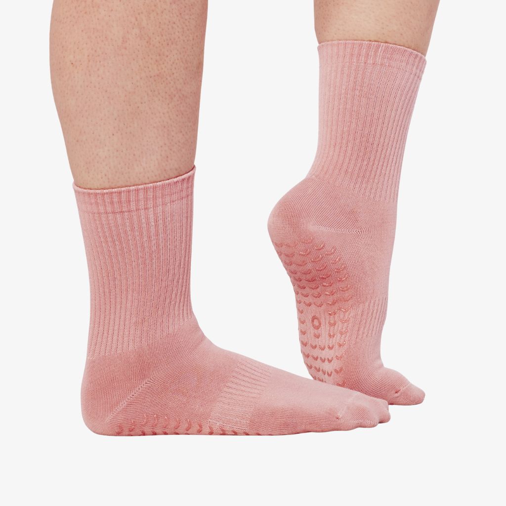 ÔWEAR Essentials Pilates-Socken mit Grip – Rosa - Image 5