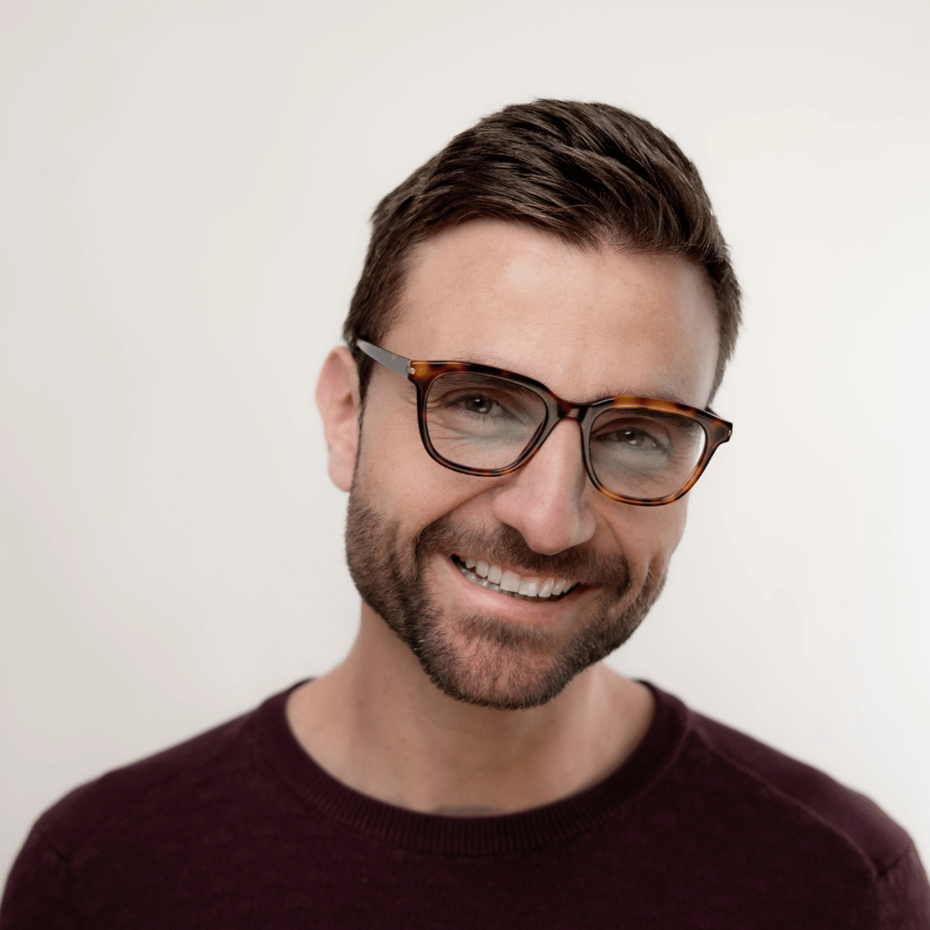 Rubin Blue Light Blocking Glasses (Day) - Brown Mottle - Image 5