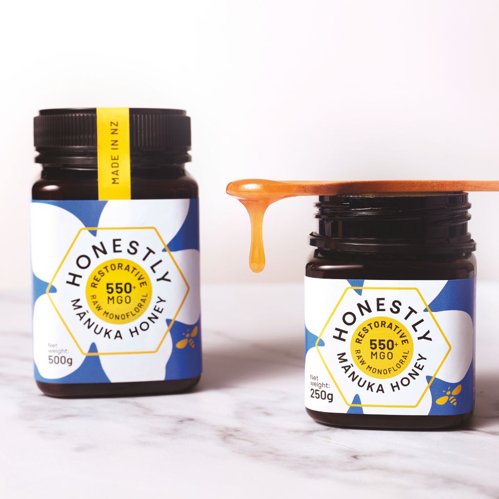 Honestly 550+ MGO Mānuka Honey (Restorative) - 500g - Image 3
