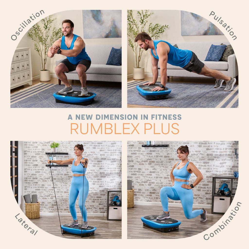 Rumblex Plus 4D Vibration Plate - Blue - Image 4