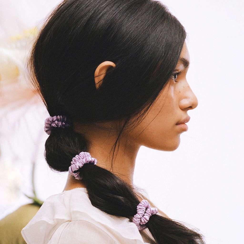 Pure Silk Skinny Scrunchies - Wildflower - Image 6