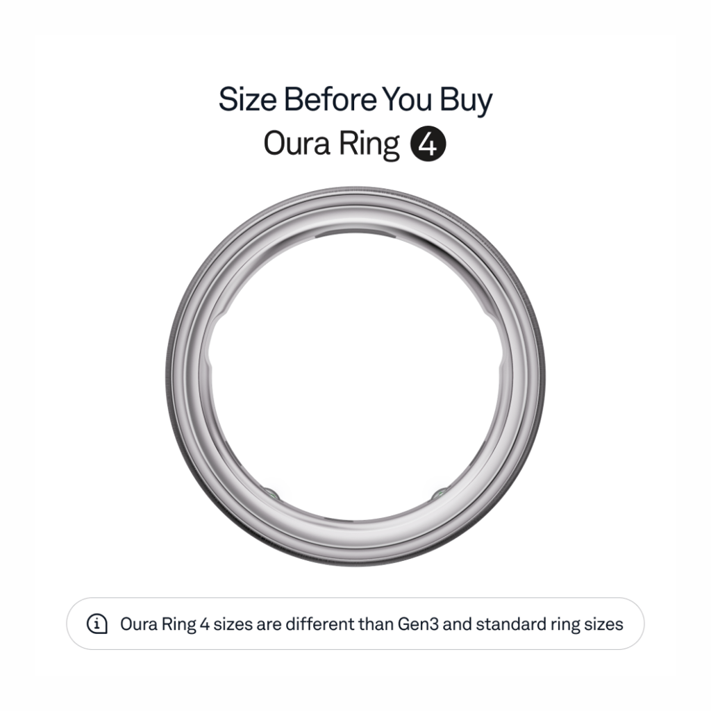 Oura Ring 4 - Brushed Silver - Image 2