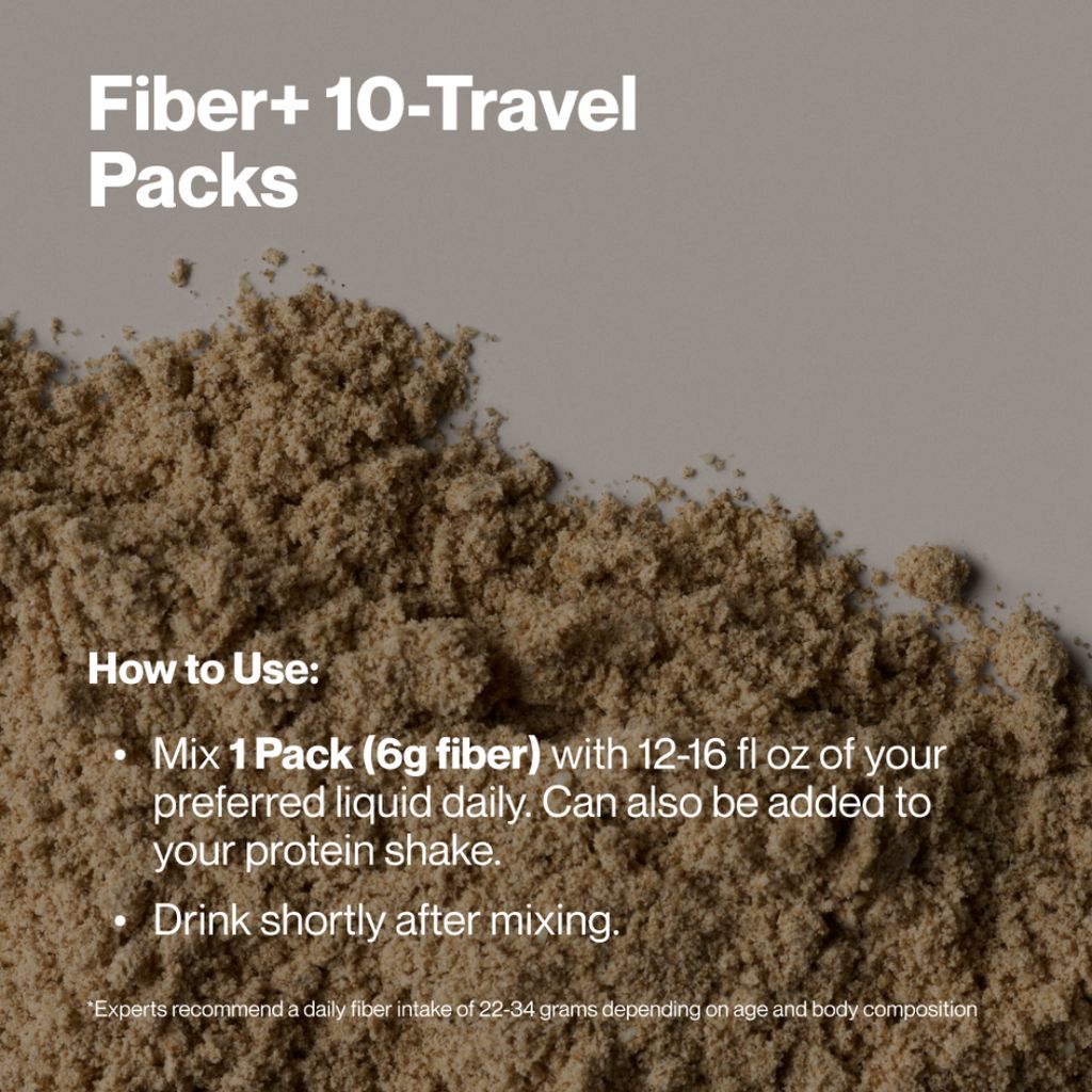 Fiber+ Unflavored - 10 Travel Packs - Image 6