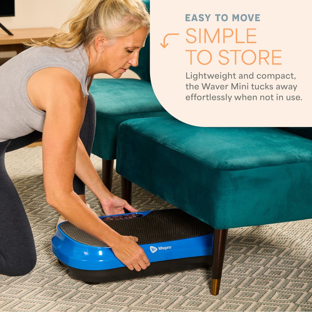 Waver Mini Vibration Plate - Blue - Image 7