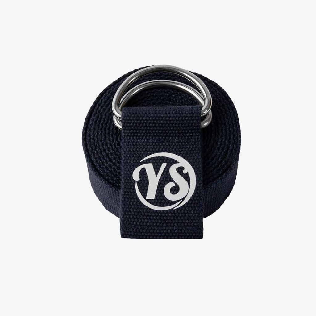 D-Ring Yoga Belt - Navy  Blue - Image 1