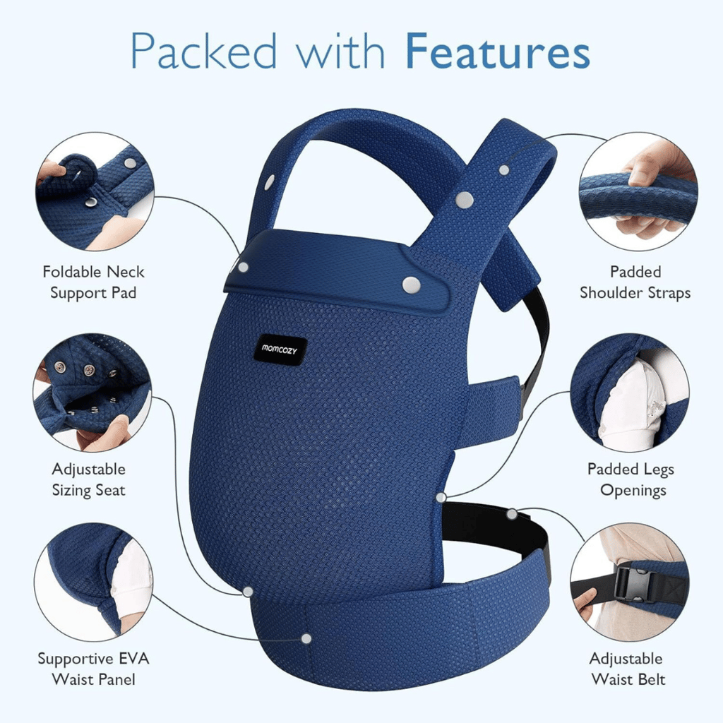 Baby Carrier 3M+ Air Mesh-Blue - Image 5