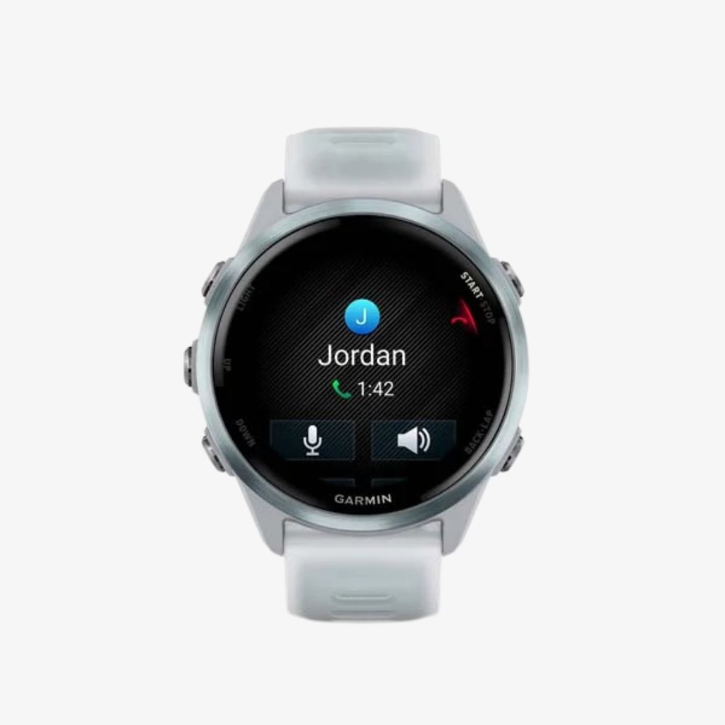 Forerunner® 570 - 42mm - Cloud Blue Aluminium with Translucent Whitestone/Cloud Blue Band - Image 2