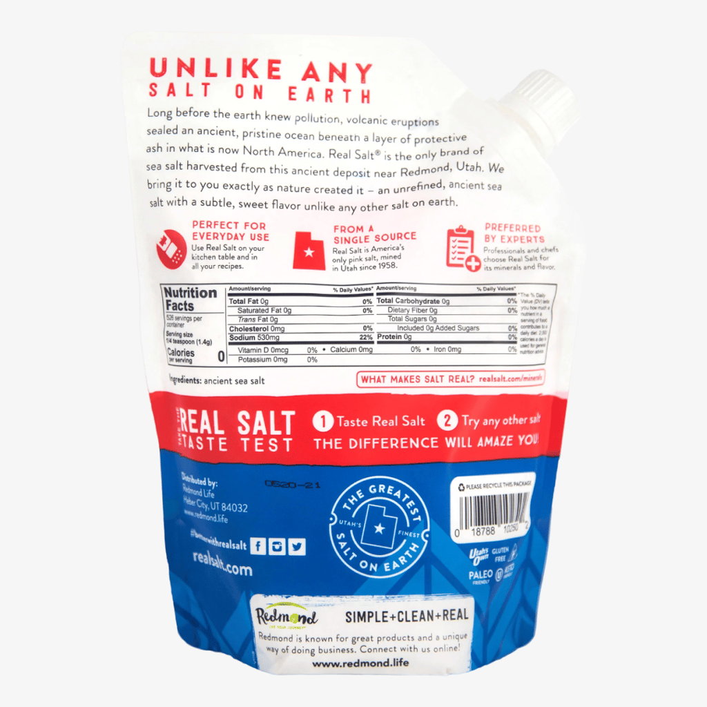 Real Salt Fine Refill Pouch - Ancient Fine Sea Salt - Image 3