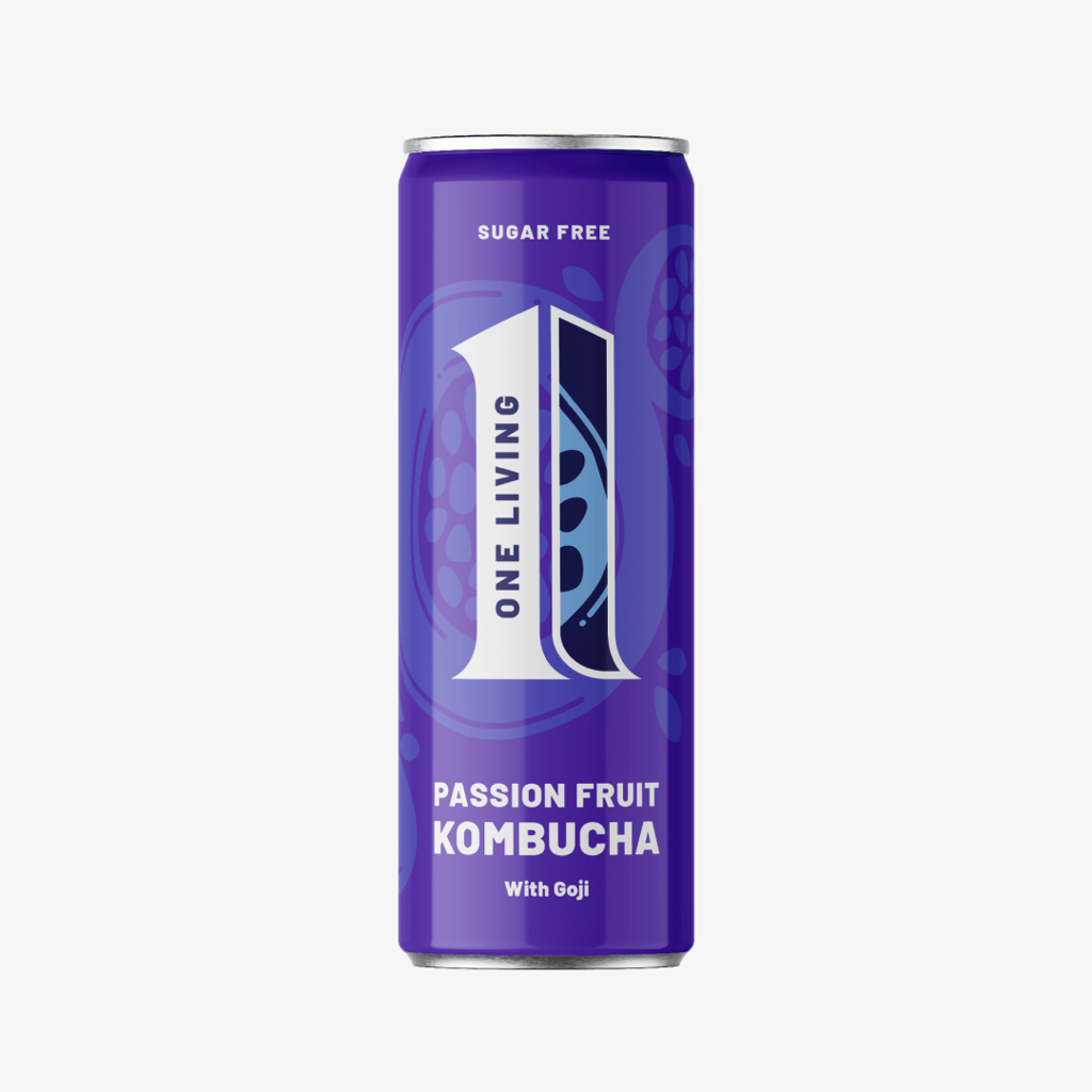 Passion Fruit Kombucha with Goji - 4 pack - Image 1