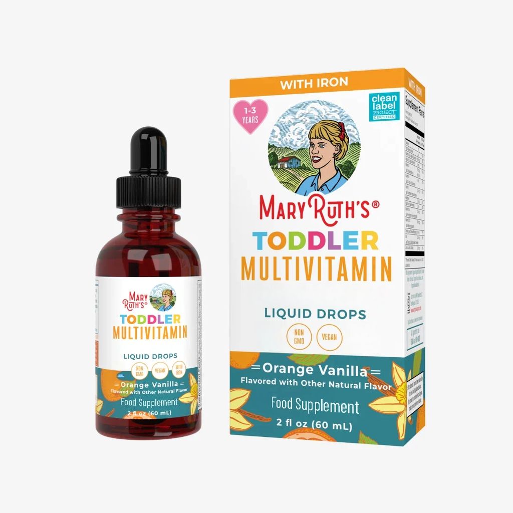 Toddler Multivitamin Liquid Drops With Iron - Vanilla Orange - Image 1