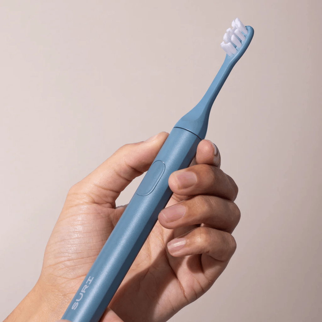 SURI Electric Toothbrush with UV Light Cleaning and Charging Case - Morning Waves - Image 3