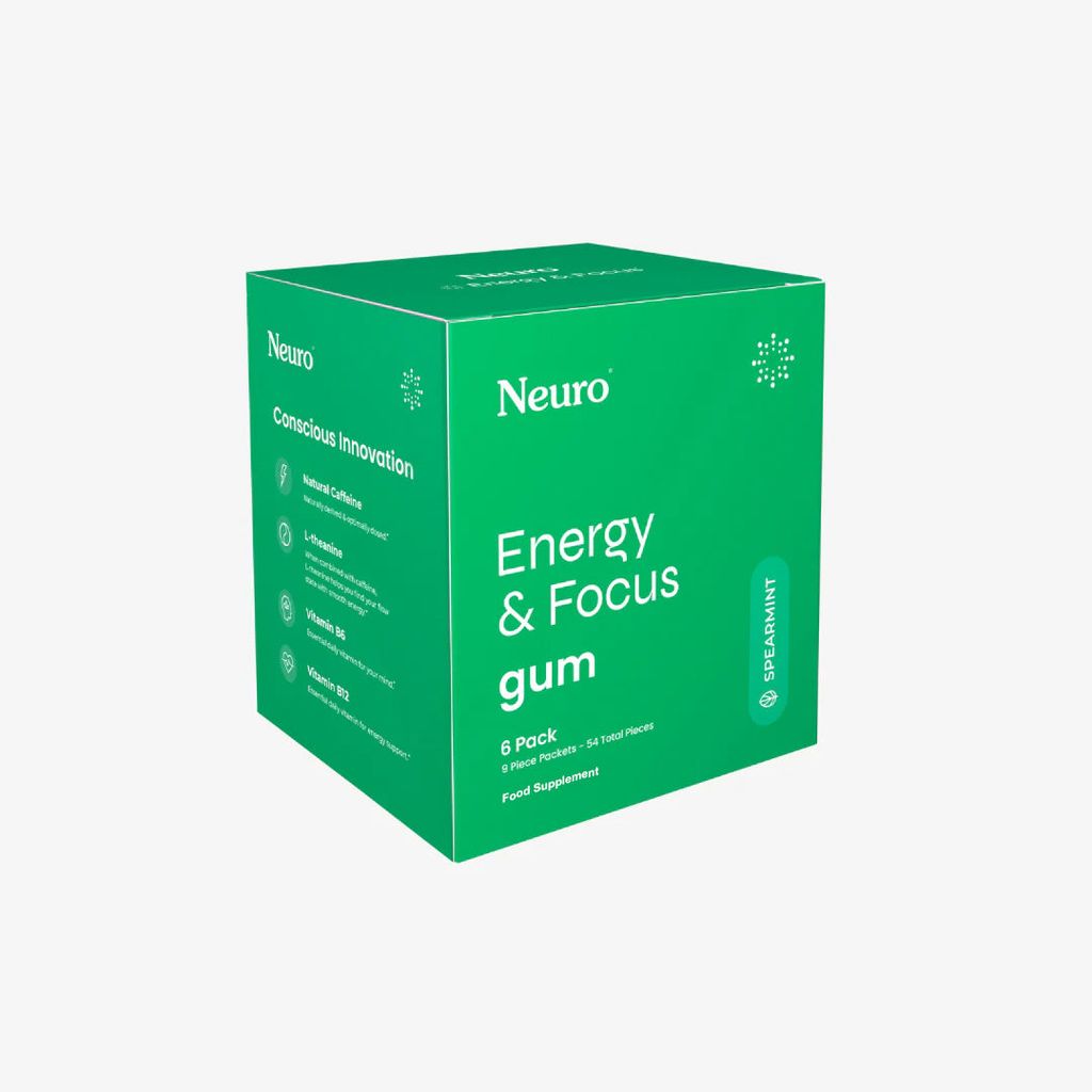 Energy & Focus Gum - Spearmint - Image 1
