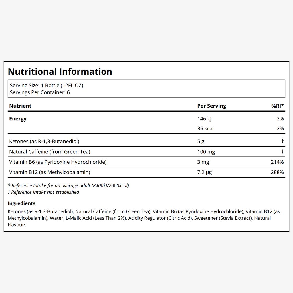 Ketone-IQ + Caffeine Shot- Green Apple - Image 2
