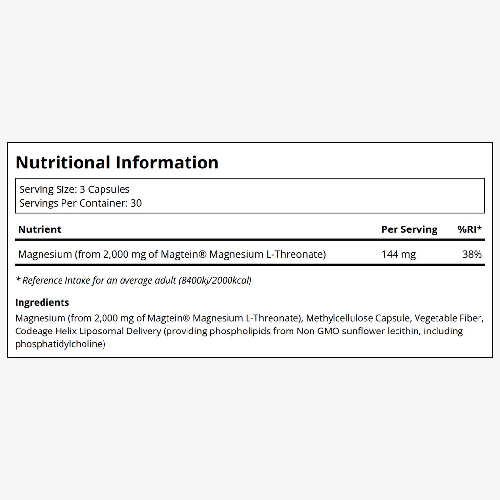 Liposomal Magnesium L-Threonate Capsules - Image 2