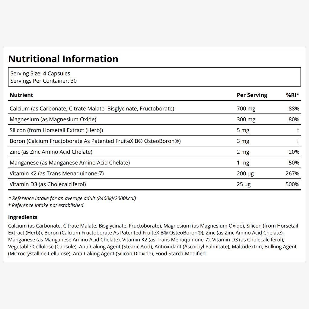 Bone Restore Calcium Supplement with Vitamin K2 - Image 2