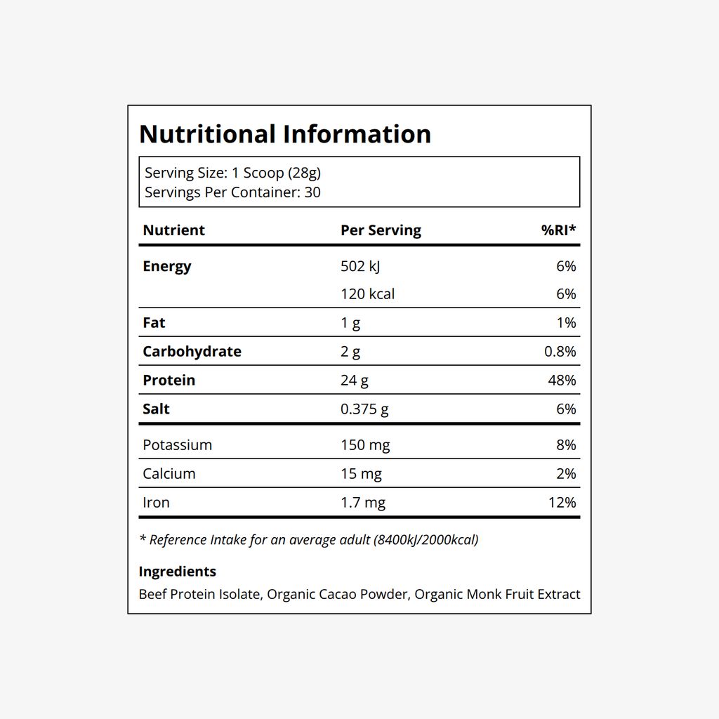 Grass-Fed Protein Powder - Chocolate - Image 2