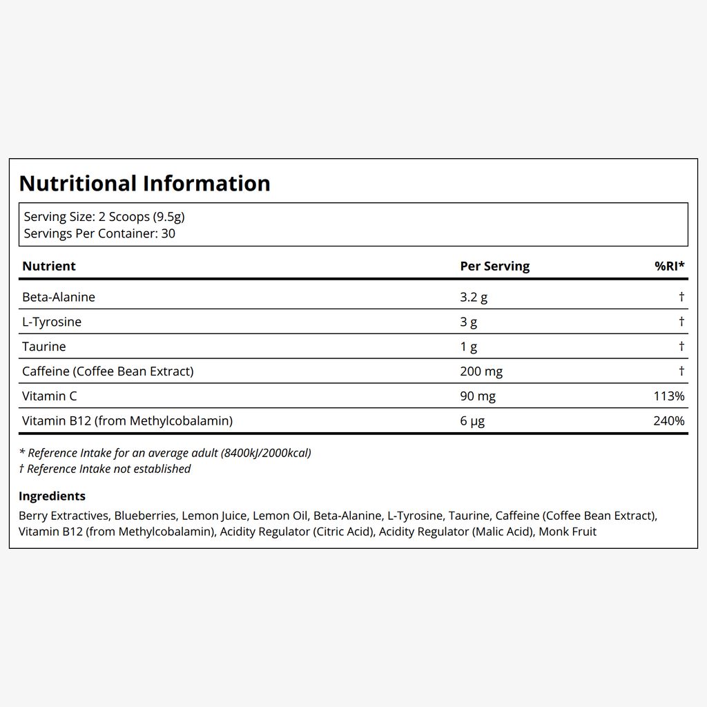 Pre-workout - Mixed Berry - Image 2