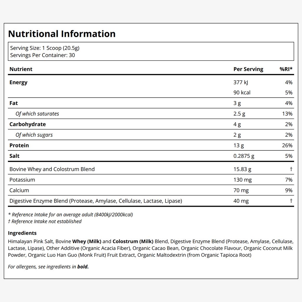 Grass Fed Whey Protein With Colostrum - Whey - Image 2