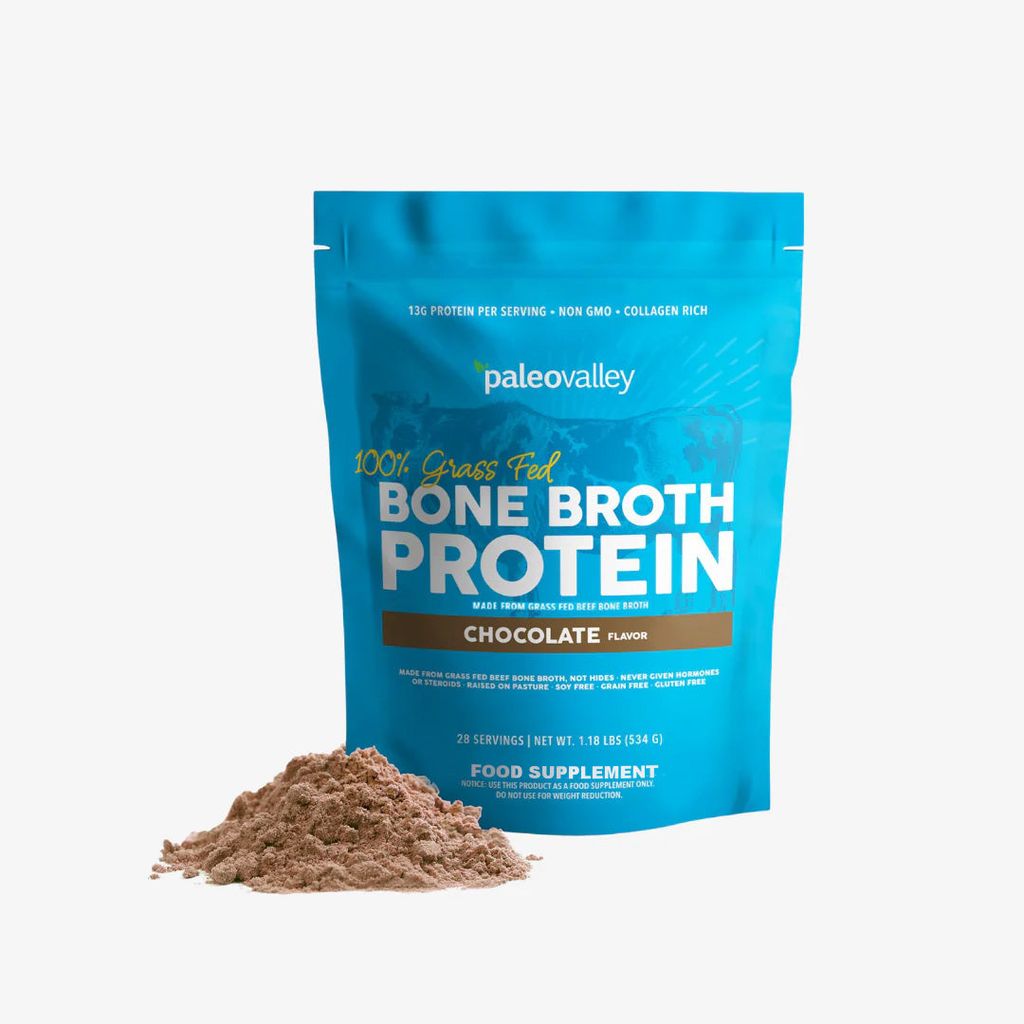 100% Grass Fed Bone Broth Protein Powder - Chocolate - Image 1