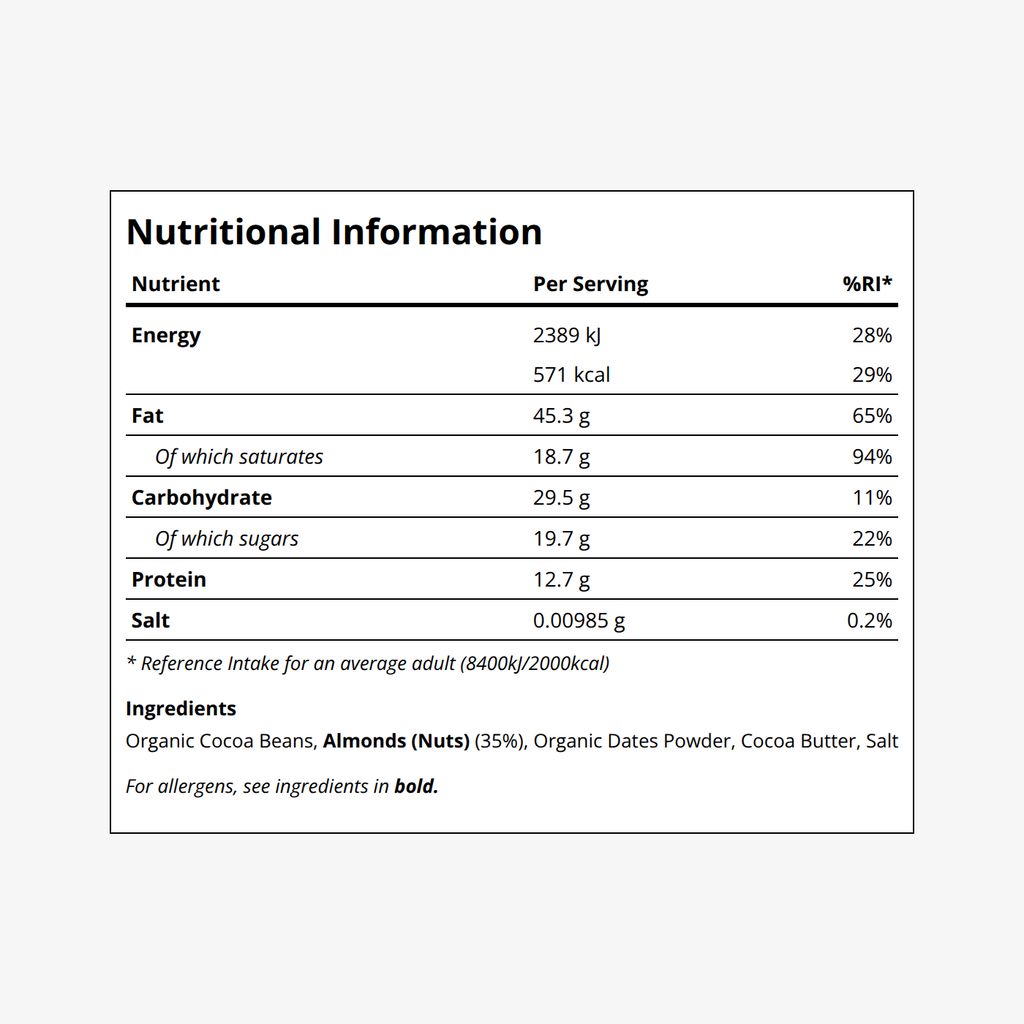 55% Cacao With Almond Butter & Roasted Almonds - Image 2