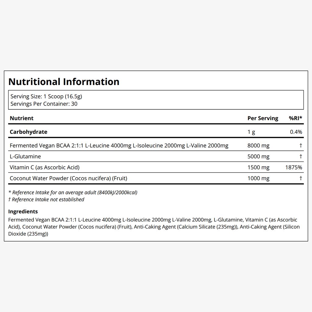BCAA Glutamine - Unflavoured - Image 5