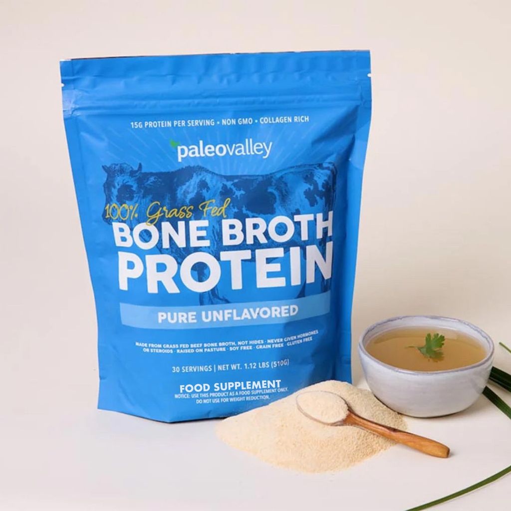 100% Grass Fed Bone Broth Protein Powder - Unflavoured - Image 3