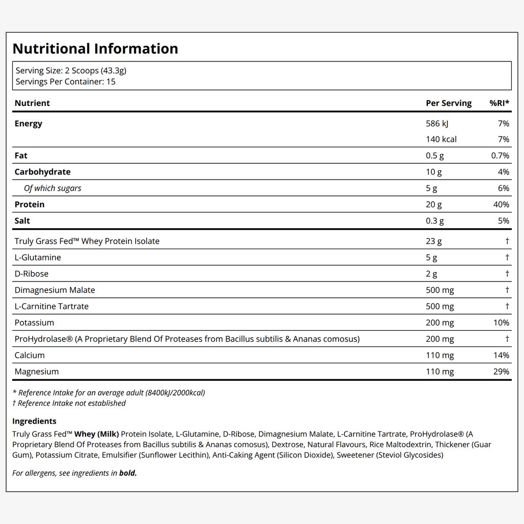 Recovery Grass-Fed Whey - Vanilla - Image 2